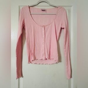 Urban Outfitters Soft Pink Button-Down Shirt